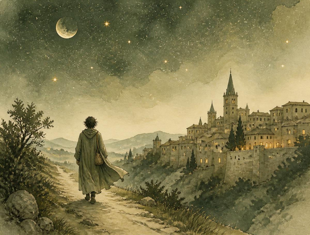 Il·lustració de «La nit en què Francesc ho va deixar tot»
